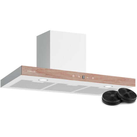 Klarstein ZenFusion T Hotte Aspirante - 90 cm Hotte murale, Débit 885