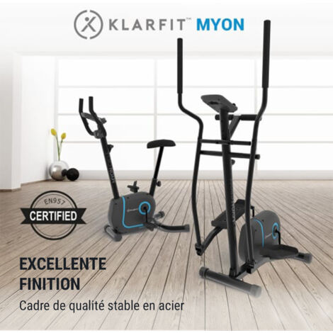 Myon Cycle Vélo elliptique volant d'inertie 12 kg SilentBelt