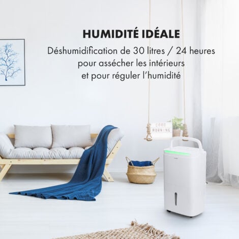 DryFy Connect 30 Déshumidificateur d'air compression 30L/24h - Blanc