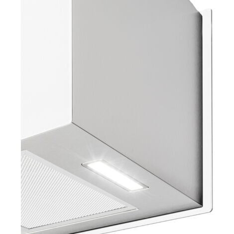 Kronleuchter Smart Hotte aspirante îlot 595m³ / h Panneau LED contrôle par  application Blanc