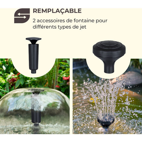 Pompe Fontaine AquaForte GFU-5800 55W Avec UV-C - Débit 5.2m³/h, Pour Étang Jusqu'à 8m³ | Bassin Clair
