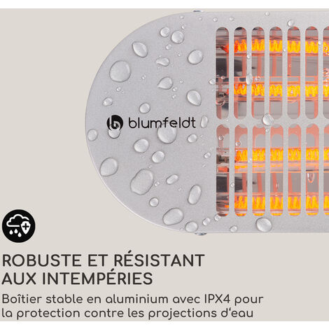 Bouclier Réflecteur Chaleur Pour Chauffage Terrasse Pyramidal - Aluminium 47x47 Cm, 3 Trous, Protection Anti-pluie Et économie D'énergie