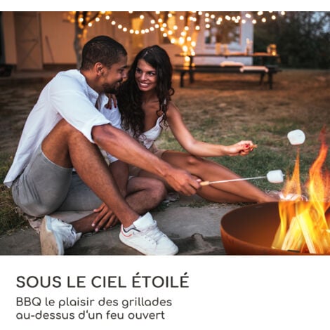 Fire Globe braséro avec barbecue, braséro : Ø 60 cm