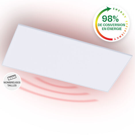Klarstein – Radiateur infrarouge 700W – Montage au plafond – Télécommande sans fil – Détection de fenêtre ouverte – IP44 – Thermostat programmable