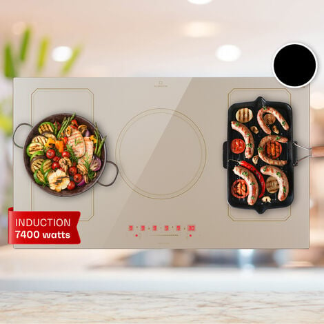 Table de cuisson induction - SAUTER - 3 zones - 7200 W - L60 x P52