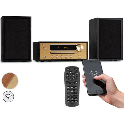 Chaine Hifi - Auna Berklee - Bluetooth - enceintes stéréo - FM MP3