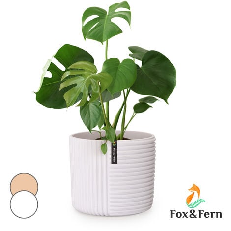 Fox & Fern Pot de Fleur Interieur, Pot pour Plantes en Polystone, Cache Pot  Plante Interieur