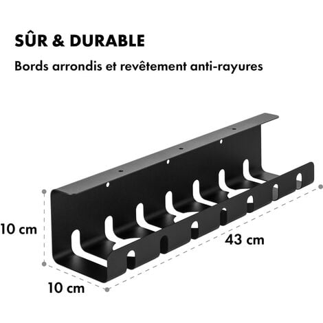 Boîte de rangement pour câbles 23 cm - Blanc / Noyer - Rangement Câble -  GENERIQUE