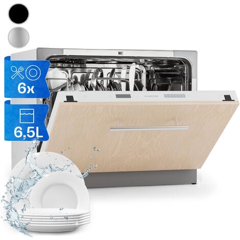 COMFEE' Lave-vaisselle compact TD602E-W Mini lave-vaisselle avec 6