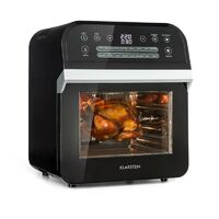 Klarstein – Friteuse sans huile 12L – 1600W – Système de chauffe 3D – 16 programmes – Croustillant avec 80% de matières grasses en moins