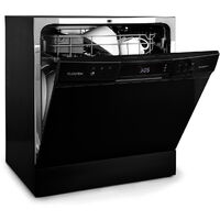Klarstein – Mini lave-vaisselle 8 couverts – Silencieux 49 dB – 8 programmes de lavage – Installation rapide – Cuve inox – Économie d'eau 8L/cycle