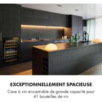 Klarstein – Cave à vin multi-température 35 bouteilles – Double zone de 5 à 22°C – Porte en verre UV – Éclairage LED – Moteur silencieux 41 dB
