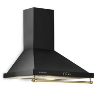 Klarstein – Hotte aspirante 60 cm 610 m³/h 165 W 3 vitesses – Éclairage LED – Silencieuse 69 dB – Installation facile