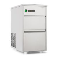 Klarstein – Machine à glaçons professionnelle 20 kg/jour – Compresseur R600a sans préchauffage – Cuve inox pour hygiène – Installation simple avec tuyaux inclus
