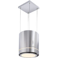 Klarstein – Hotte aspirante ilot 140 cm – Débit 540 m³/h – Éclairage LED – Filtres à graisse en aluminium – Mode recyclage sans perçage