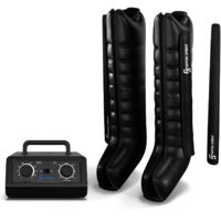 Bottes de pressothérapie 6 compartiments – Compression 30-250 mmHg – Favorise circulation et réduit gonflements – Sac de rangement inclus – Capital Sports