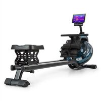 Rameur à eau Flow M2 – Résistance naturelle réglable 6 niveaux – Écran LCD – Rangement vertical – Pour utilisateurs jusqu'à 150 kg – Capital Sports