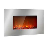 Klarstein – Cheminée électrique décorative 2000W – Effet flammes LED 3D – Télécommande, programmable, thermostat intégré – Pour salon, chambre, café