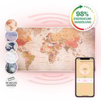Klarstein Radiateur Infrarouge Mural Intelligent, Chauffage Infrarouge 700W, Panneau Chauffant Infrarouge, APP Mobile, Radiateur Electrique Extra Plat, Salle de Bain, Sans CO2, Faible Conso d'Energie
