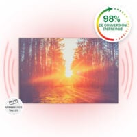 Klarstein Radiateur Infrarouge Mural, Chauffage Infrarouge 580W, Panneau Chauffant Infrarouge Puissant, Radiateur Electrique Extra Plat, Salle de Bain, Sans CO2, Faible Consommation d'Energie
