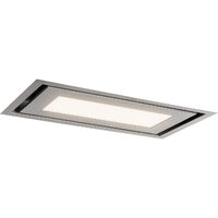 Klarstein – Hotte d'îlot 90 cm 609 m³/h – Classe A – Éclairage LED 8W – Aspiration 4 côtés – Fixation plafond