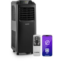 Klarstein – Climatiseur mobile silencieux 9000 BTU – 3 en 1 : refroidissement, déshumidification, ventilation – Mode nuit – Application smartphone