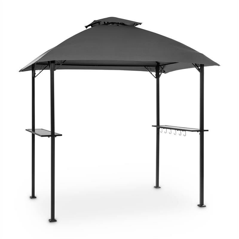 Blumfeldt Gazebo 244x260x152cm  Veranda Tenda Giardino Arredo 160 g Acciaio grigio 