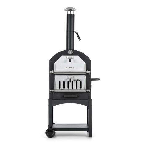 Pizzaiolo Perfetto Forno Per Pizza 35x35cm Pietra Refrattaria 1,2mm Acciaio  Portatile