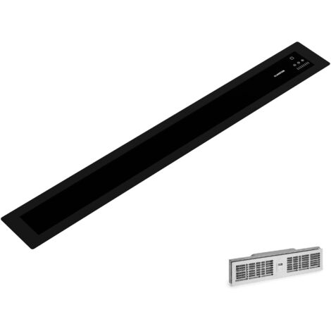 Cappa Da Cucina Klarstein AlizeEdge 90 Cm - Aspirante Piatto, 487 M³/h, Classe A+, 38 DB, LED E Touch Control