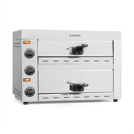 Vesuvio II forno per pizza 2 camere di cottura 2260W 300°C acciaio inox  argento