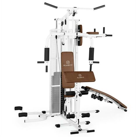 main image of "Ultimate Gym 5000 Stazione Fitness Multifunzione Bianco"
