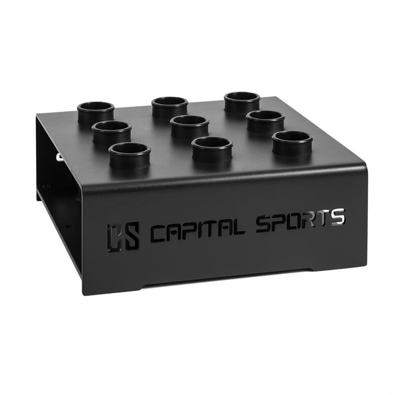 Capital Sports Mountar soporte de barras Bar Holder negro acero