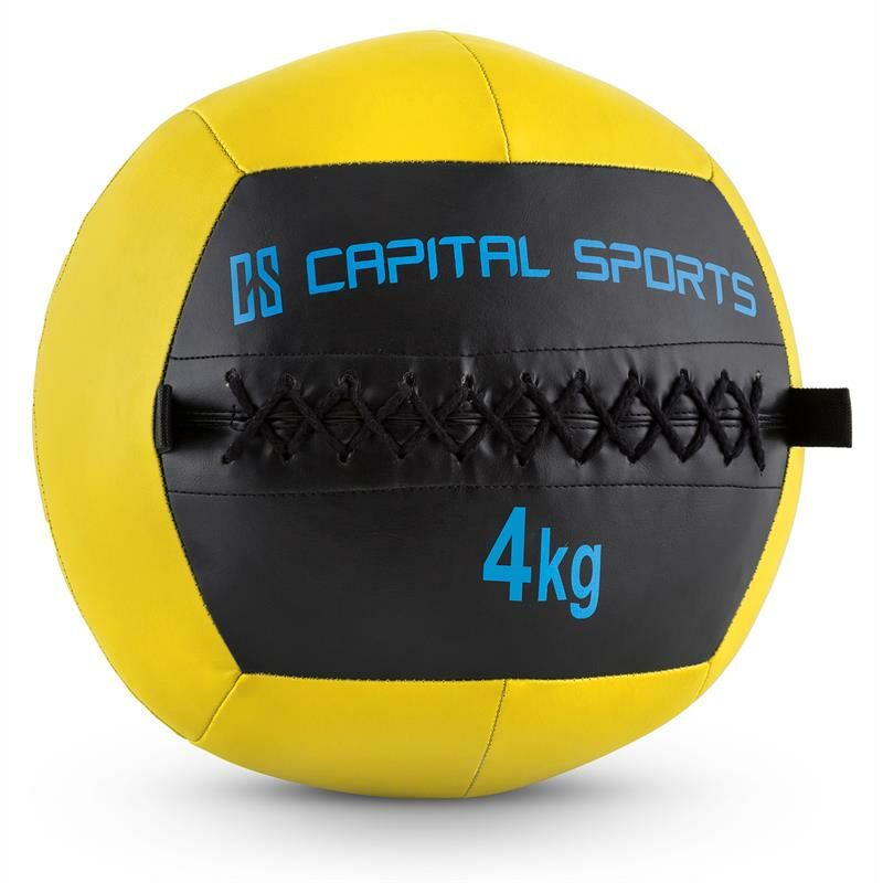 Capital Sports Epitomer Balón 4kg Cuero sintético Amarillo