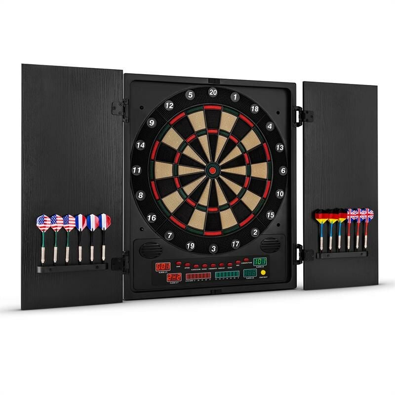 klarfit Dartmaster 180 Juego de dardos electronico con Indicador LED