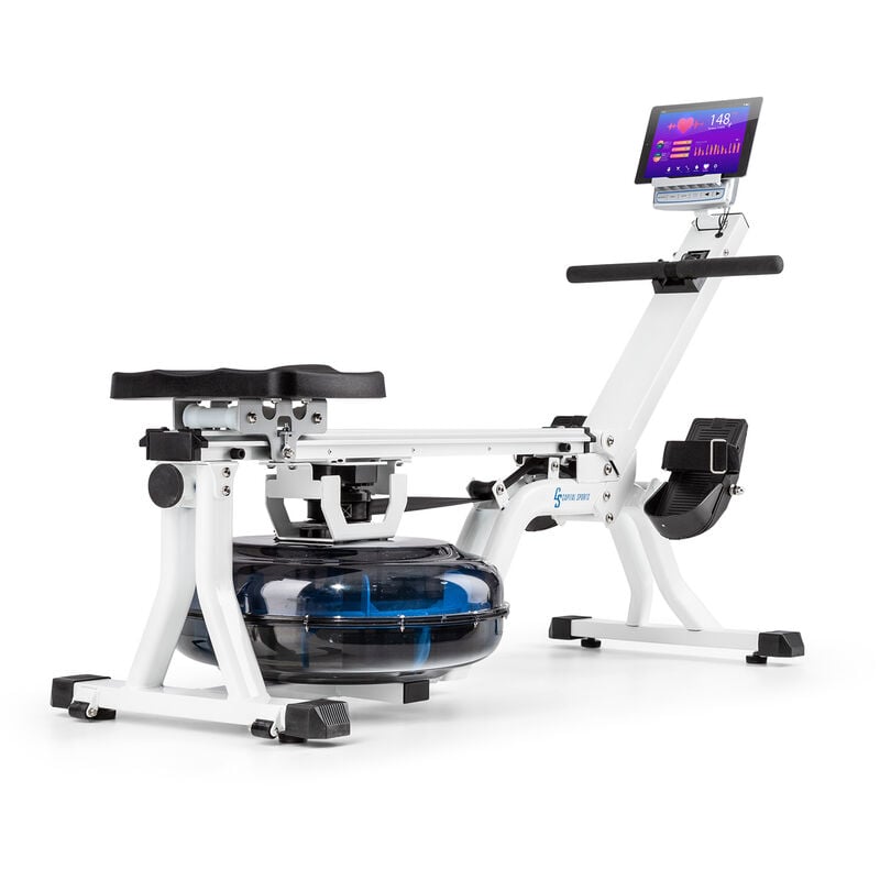 Capital Sports Flow M1 Remo de agua compacto con ordenador de entrenamiento y hasta 150 kg de capacidad