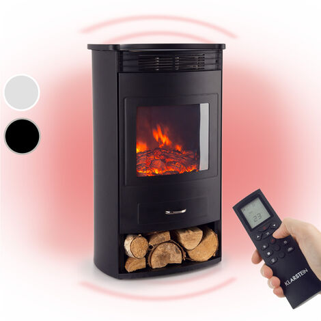 Klarstein Bormio Chimenea eléctrica 950/1900W Termostato Temporizador
