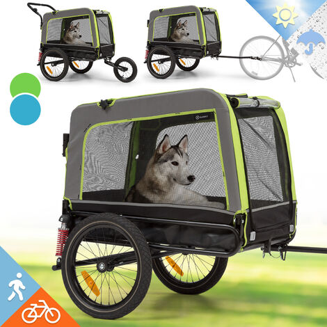 Remolque para perros remolque de transporte remolque de bicicleta carrito de mano 250l 40kg rojo acero