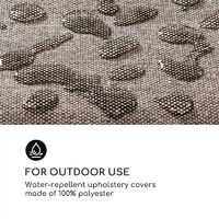 Blumfeldt Theia fundas de tapicería 8 piezas 100% poliéster impermeable marrón