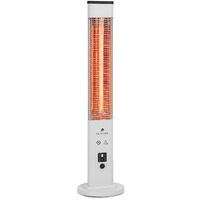 Aluminio Vidrio Schott Radiador de Exterior Temporizador de Apagado Blumfeldt Phantom Calor infrarrojo Potencia 2 Niveles Sistema IR-ComfortHeat Calentador Radiante