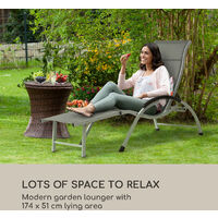 Tumbona Sunnyvale con reposapiés Aluminio 4 posiciones