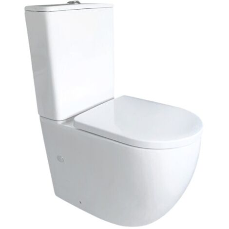 NOVOBATH ROMA Inodoro Rimless Completo Compacto Blanco - ref: PACKWC-ROMA