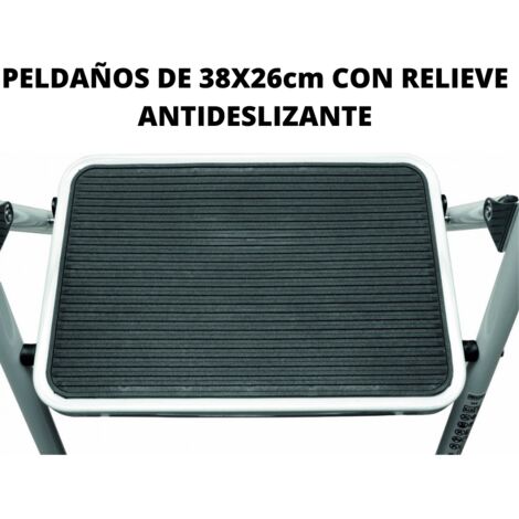 Taburete plegable doméstico de acero - 2 peldaños