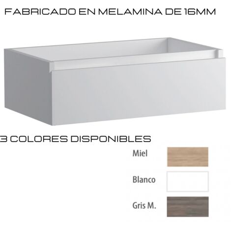 Módulo Kit Mueble Bajo Esquinero Cocina-Baño Hidrófugo 80 - Blanco