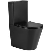 NOVOBATH VENECIA Inodoro Rimless Completo Compacto Negro Mate - ref: WC-VENECIABLACK