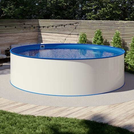 Pool Ø 3,00 x 1,20 m Folie blau 0,8mm EB Handlauf STYLE