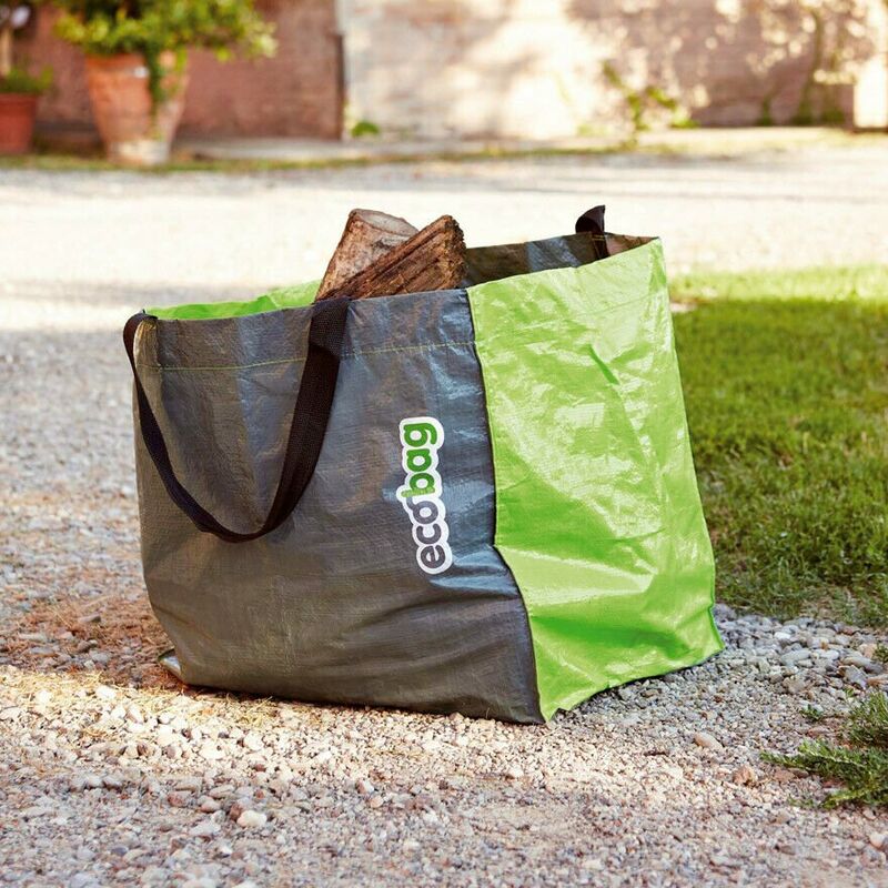 Sacchetti per rifiuti da giardino, Sacco Raccogli Foglie, Resistenti, 272 litri, 3 Sacchi Industriali Manici e Tessuto, Riutilizzabili