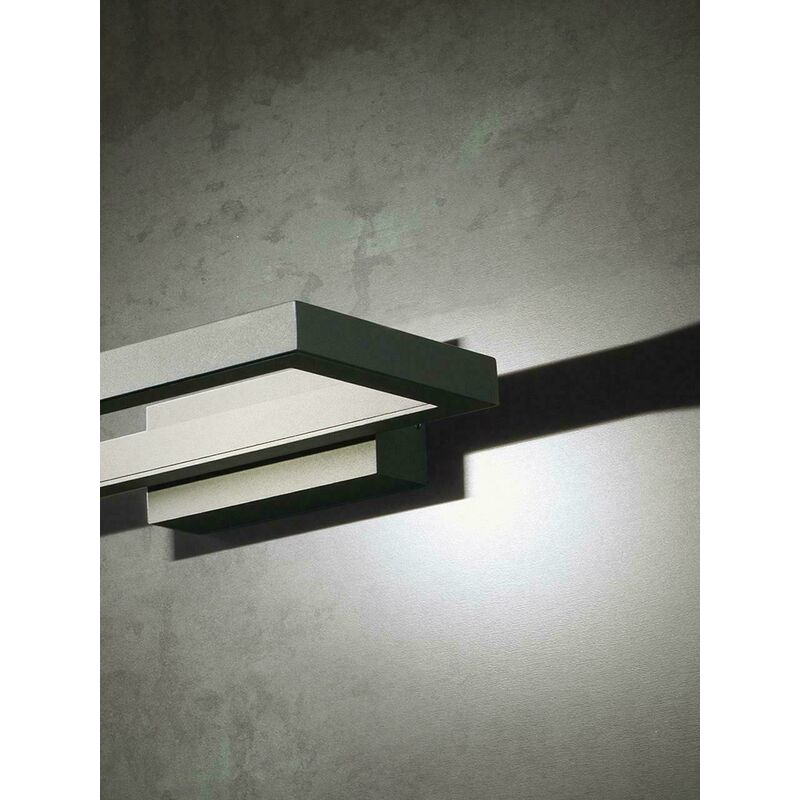 Applique da Esterno Led Lampada Parete Illuminazione Giardino Cornice Deco  Sovil - Colore: Bianco