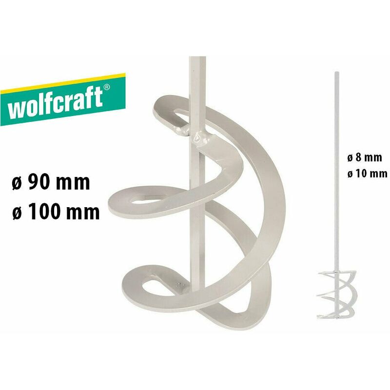 Miscelatore Professionale Wolfcraft Per Malte E Colle - Attrezzo Da 400mm Per Mescolare Fino A 10kg - Foto 3