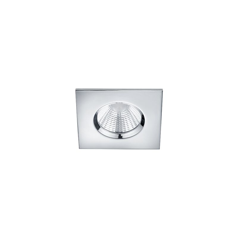 Faretto da incasso LED integrato Extraflat quadrato bianco, foro