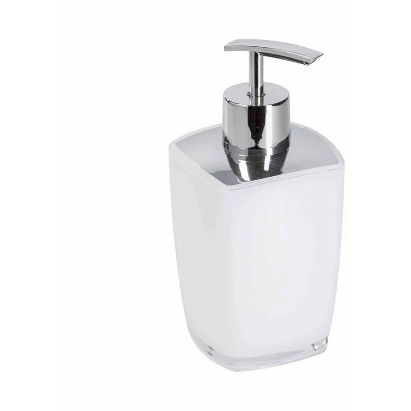 Portasapone Joop! Home & Bath | Bianco Con Inserti In Acciaio Inox, 12,5x8,5x3 Cm, Design Elegante Per Bagno
